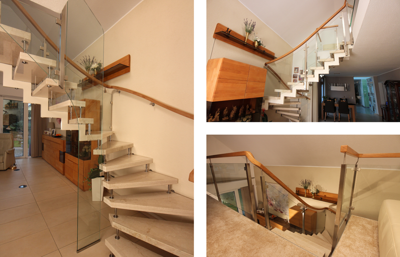 Bestandstreppe mit neu gestaltetem Innen- und Aussengeländer    Bildquelle: GRÄFE