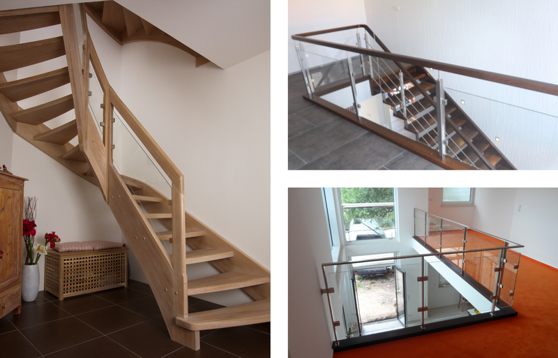 Glasfüllungen in tragenden Holz- und Stahlgeländerkonstruktionen    Bildquelle: GRÄFE