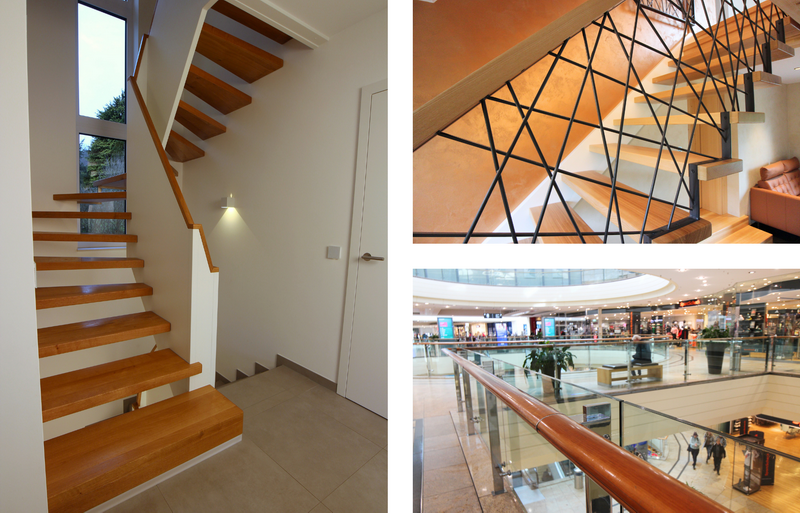 Wandscheibentreppe, kreuz & quer Geländer und Mall-Geländer   Bildquelle: GRÄFE