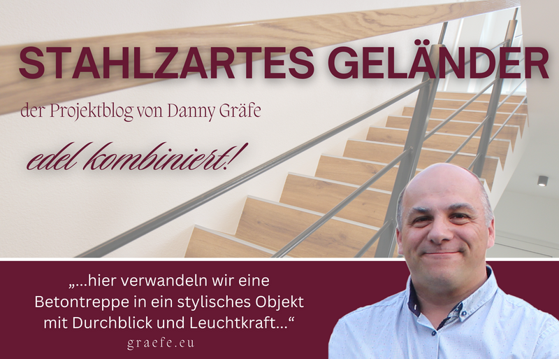 Stahlzartes Geländer EDEL KOMBINIERT!