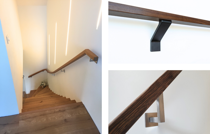 moderne Wandhandlaufgestaltungen in Holz - Metall - Kombination  Bildquelle: GRÄFE