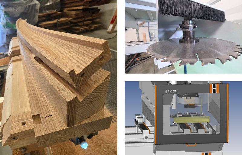 effektiv gefertigt mit einer Hand breit zum Achslimit dank Programmierung mit 3D-Simulation Bildquelle: GRÄFE